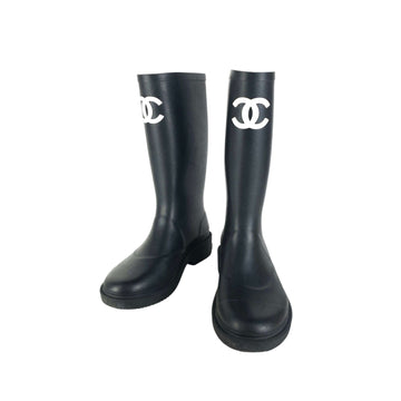 CHANEL Rubber Rain Boots G39620 14907 158654492 [P]