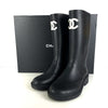 CHANEL Rubber Rain Boots G39620 14907 158654492 [P]