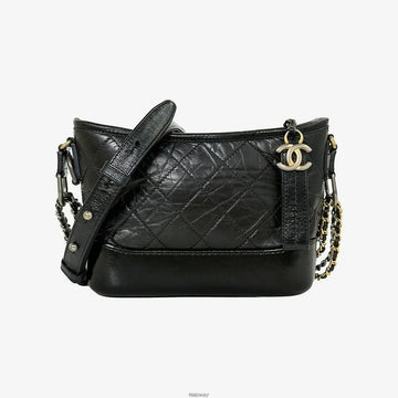 CHANEL A91810 Hobo Bag klein schwarz 29er Serie 158656592 [P]