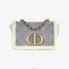 DIOR シアリングキルティングカローバッグスモールグレー61OG3J0I 158656603 [P]