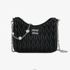 Miu Miu Shoulder Bag in Nappa Leather Black 5BH211 158656606 [P]