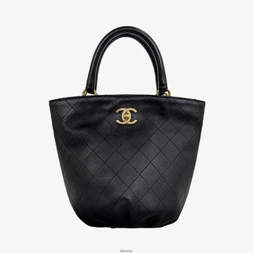 CHANEL Quilted Chain Handle Bucket Bag 27 Series Calfskin FZYM3S1X 158656707 [P]