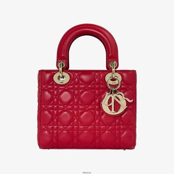 Dior Lady Bag Small Red Lambskin 91ZVQZGJ 158656715 [P]