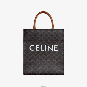 Celine Small Vertical Cabas Triomphe Canvas Beige GE0OAA47 158657452 [P]