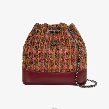 CHANEL ガブリエル スモール バックパック マルチ バーガンディ 26 158657474 [P]