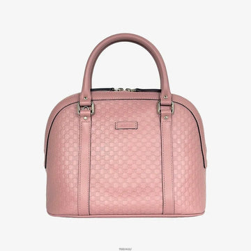 GUCCI マイクロシマ マゴ トップハンドル ドームバッグ ミディ ピンク G078F9W8 158657482 [P]