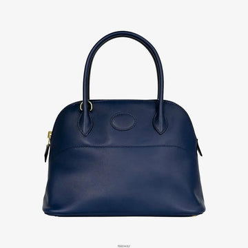 HERMES Bleed Bag Gold Swift Blau Marine C B1227K344 158657484 [P]