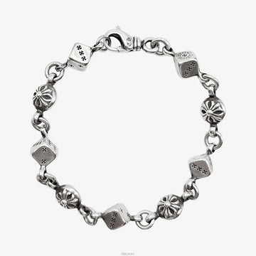 CHROME HEARTS Dice Kreuzballarmband 8 Zoll Silber QLWDQYD1 158658251 [P]