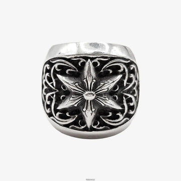 Chrome Hearts Star Oval Ring Silver E3MT2UGU 158658319 [P]