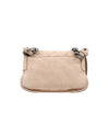 CHANEL Beige Wildleder Ge quiltete CC Klappe Schultertasche 57898 158659604 [P]