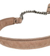 CHANEL Beige Wildleder Ge quiltete CC Klappe Schultertasche 57898 158659604 [P]