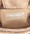 CHANEL Beige Wildleder Ge quiltete CC Klappe Schultertasche 57898 158659604 [P]