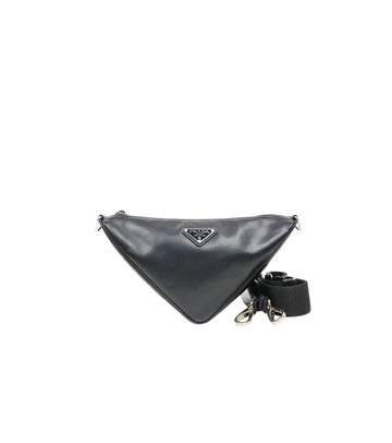 PRADA Schwarze Dreiecks-Crossbody-Tasche 63668 158664626 [P]
