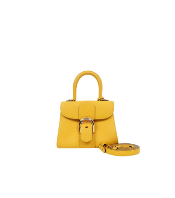 Delvaux Mini Yellow Brilliance Box Tote Bag 65629 158664785 [P]