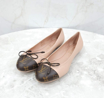LOUIS VUITTON Monogram Flache Ballettschuhe Rosa Monogram 132669776 [P]