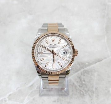 ROLEX Datejust Palm Motif Kombination Uhr 36MM 126231 156004684 [P]