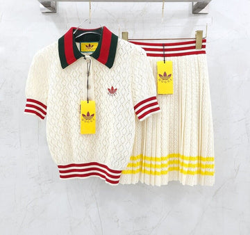 GUCCI コットンポロ半袖スカートセット 153469275 [P]