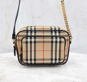 Burberry Vintage Check Mini Camera Chain Bag 8015946 137609902 [P]
