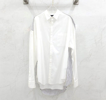 Juun.j Striped Logo Embroidered Mix Shirt 150789374 [P]
