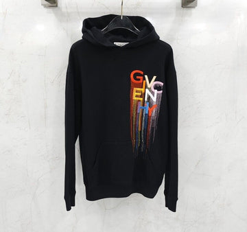 Givenchy Multicolor Embroidered Logo Hoodie BWJ01C3Z43 152971744 [P]