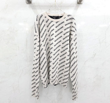 Balenciaga Multi-Logo Wool Round Knit 702952 152876061 [P]