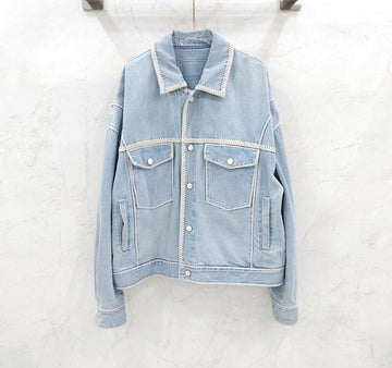 WOOYOUNGMI Häkel-Jeansjacke Blau W251JP21982L 154224713 [P]