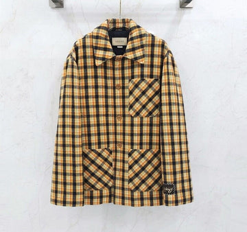 Gucci Multicolor Wool Check Jacket 660358 140950470 [P]