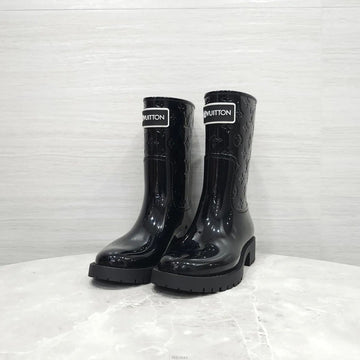 LOUIS VUITTON Flach Regenstiefel mit Monogramm 1AD1RZ 158704420 [P]
