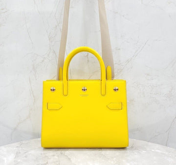 BURBERRY Small Tote Shoulder Bag Gelb 8037650 153617363 [P]