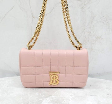 Burberry Mini Roller Chain Shoulder Bag Dusty Pink 8063014 141280282 [P]