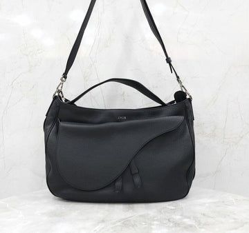 Dior Black Grain Leather Saddle Soft Bag 1ADHO005YZR 154403175 [P]