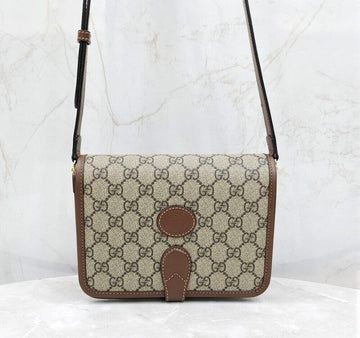 Gucci gg Supreme GG Supreme Canvas Interlocking Shoulder Bag 671620 146352275 [P]