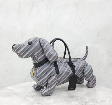Thom Browne Pebble Grain Hector Logo Print Tote Bag Large MAG050A 152193547 [P]