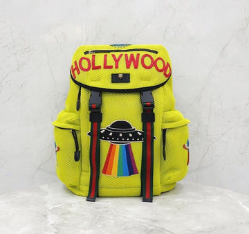 GUCCI ネオンスペースロゴ刺繍三線バックパック 155111669 [P]
