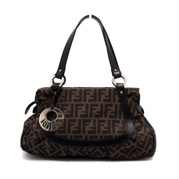 FENDI FF-Logo Klassischer Juka Canvas Damen Tote Bag Schultertasche 8BR628 158716424 [P]