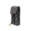 Dior Oblique Saddle Vertical Pouch Mini Chain Crossbody Bag 66290 158716426 [P]