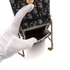 Dior Oblique Saddle Vertical Pouch Mini Chain Crossbody Bag 66290 158716426 [P]