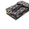 Dior Oblique Saddle Vertical Pouch Mini Chain Crossbody Bag 66290 158716426 [P]