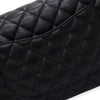 CHANEL ブラックキャビアクラシックミディアムシルバーチェーンショルダーバッグ A01112 158716430 [P]