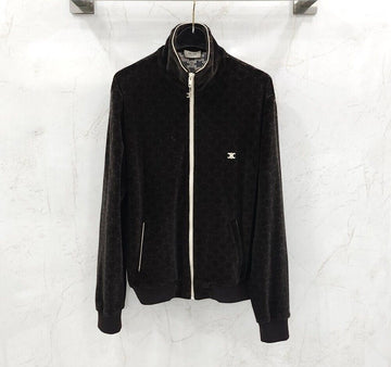 CELINE Velours-Jersey-Track-Jacke 2Y597811P 153506098 [P]
