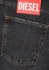 Diesel Loose Fit Wide Denim Jeans Black Dark Gray 154129985 [P]