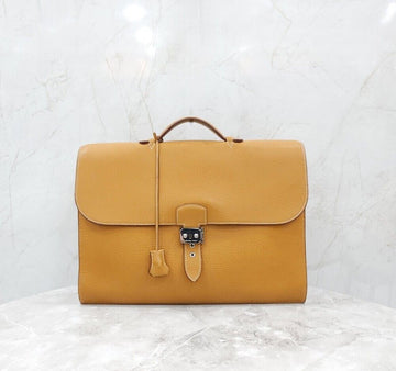 Hermes Depeche 40 Briefcase Sesame Gold 154600924 [P]