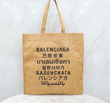 Balenciaga Paper Fabric Language Tote Bag Medium 508454 144755541 [P]