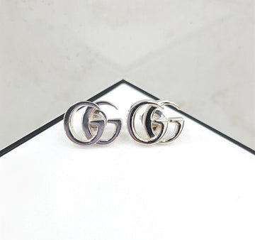 GUCCI gg GG Marmont Stud Ohrstecker Silber 814919 148265241 [P]