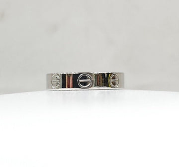 CARTIER 18k LOVE バンド リング 18K ホワイトゴールド スモール 47号 155085366 [P]
