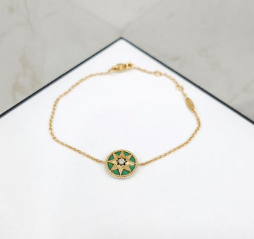 Dior Diamond 1P Twisted Rosedebang Bracelet JRDV95045 149970196 [P]