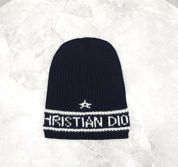 DIOR ネイビー ロゴ ビーニー 31NOE714IXGH 152833043 [P]