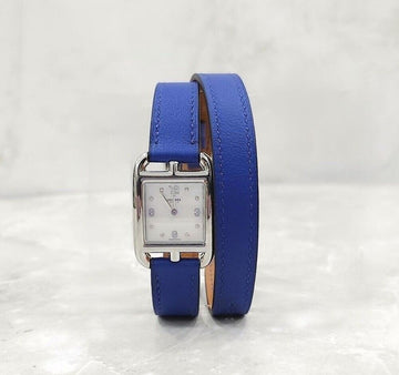 Hermes Diamond Cape Cod Double Strap Watch Small 152309969 [P]