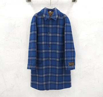 Gucci Canvas Tartan Check Reversible Wool Coat 654846 153506109 [P]