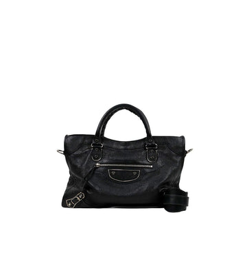BALENCIAGA ブラックレザーショルダーバッグ 66336 158731141 [P]